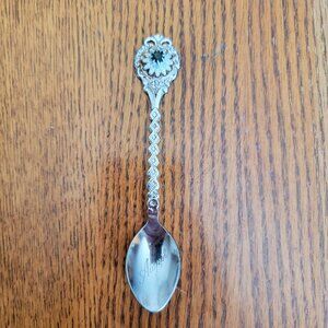 Vintage August Birthstone Silver-Toned Collector Spoon